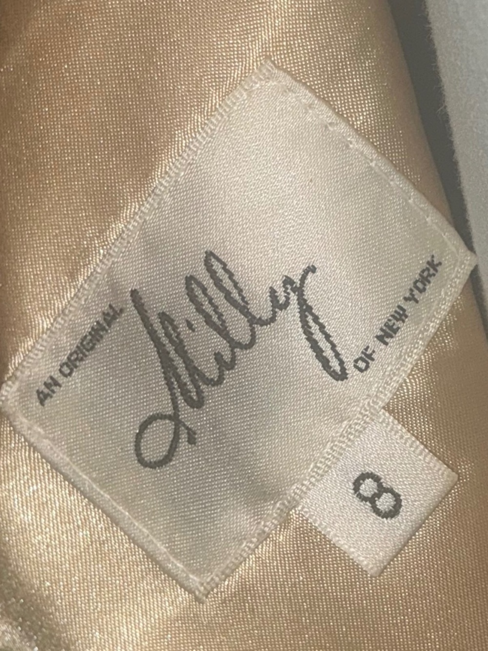 Milly of New York Gold Lace Strapless Cocktail Dress | Size 8 - Picture 5 of 5